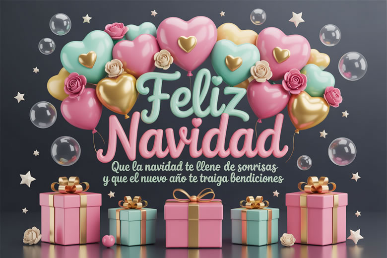 Imágenes con palabras bonitas para desear Feliz Navidad